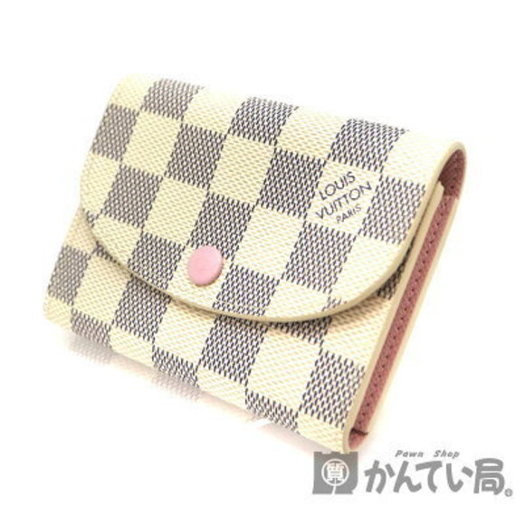 Louis Vuitton Porte Monnaie Rosalie Case Azur White Rose Pink Ballerine - Picture 1 of 6